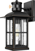Motion Sensor Outdoor Light - Dusk to Dawn Lantern Sconce