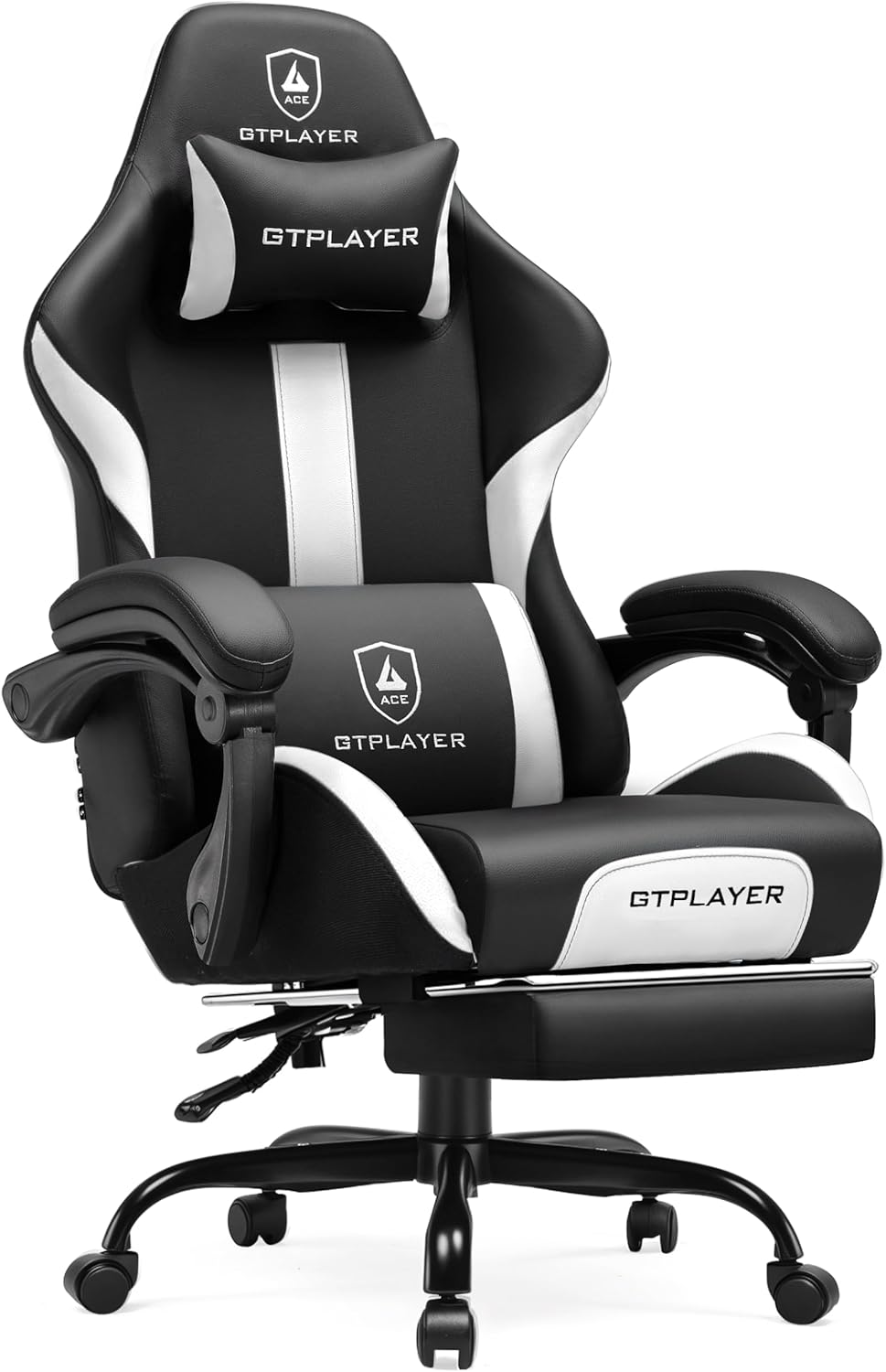GTRACING Gaming Chair with Foot Rest & Ergonomic Design for Comfort