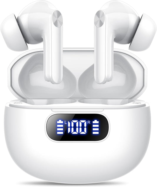 Wireless Earbuds with LED Display and 48 Hours Playtime