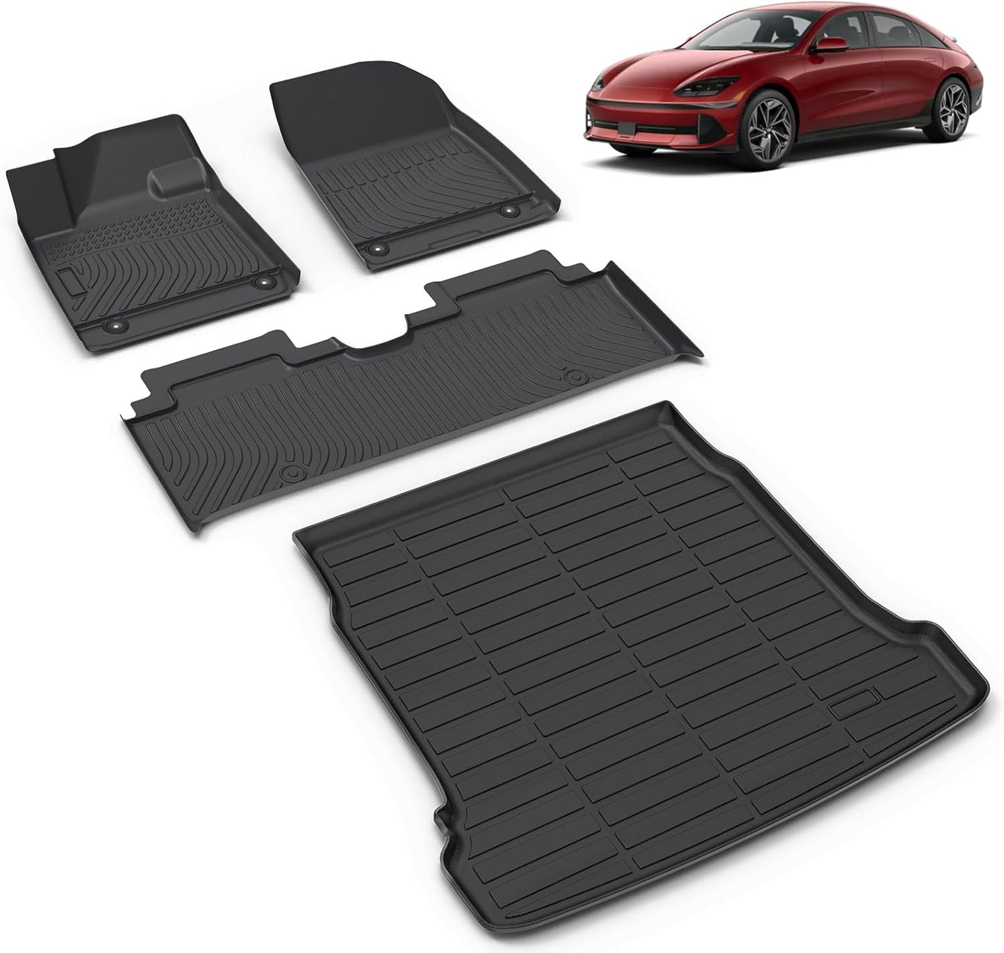 All Weather Car Floor Mats & Cargo Liner Set for Hyundai Ioniq 6