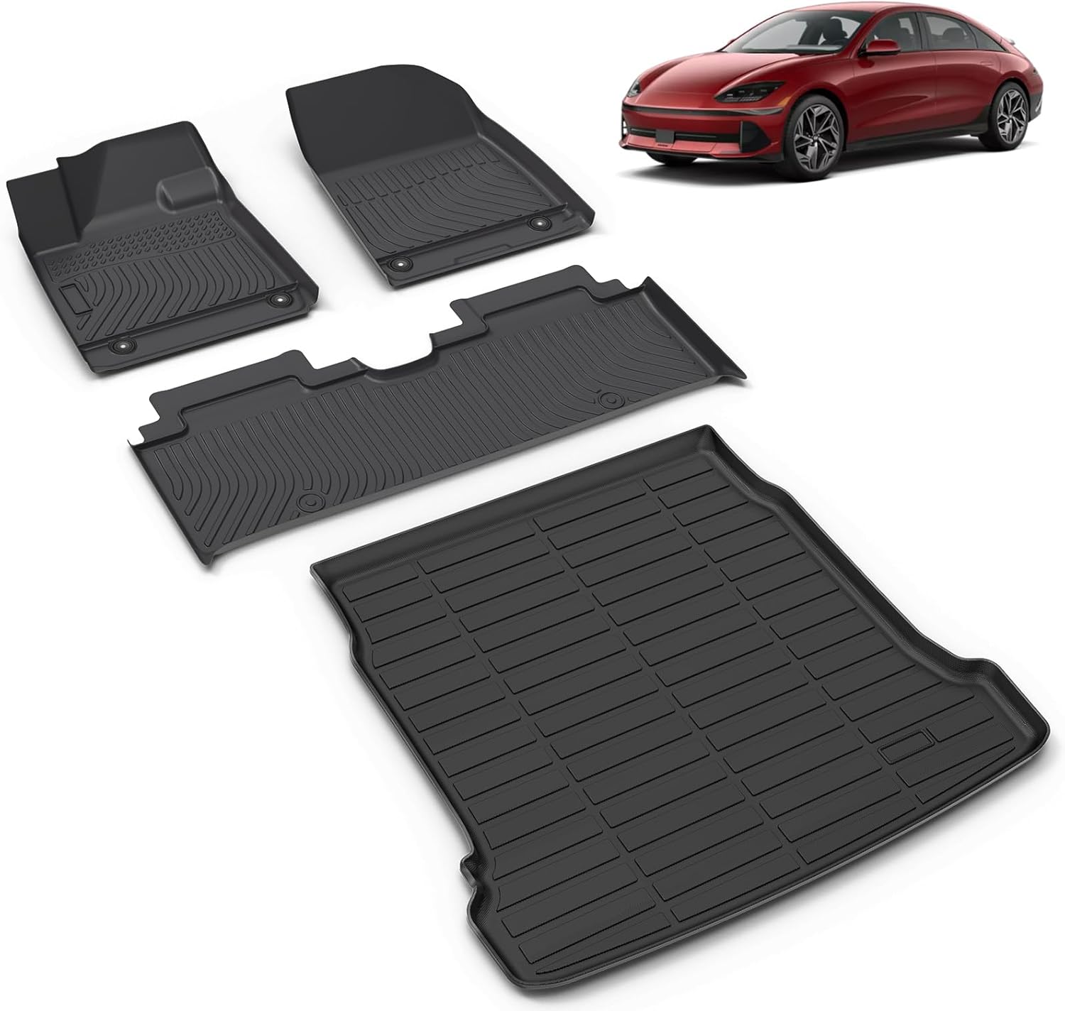 All Weather Car Floor Mats & Cargo Liner Set for Hyundai Ioniq 6