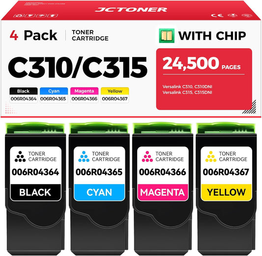 High-Yield Toner Cartridge Set for Xerox C310 C315 Printers