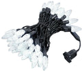 Novelty Lights 24FT 70 LED C6 Permanent Christmas Lights - Pure White