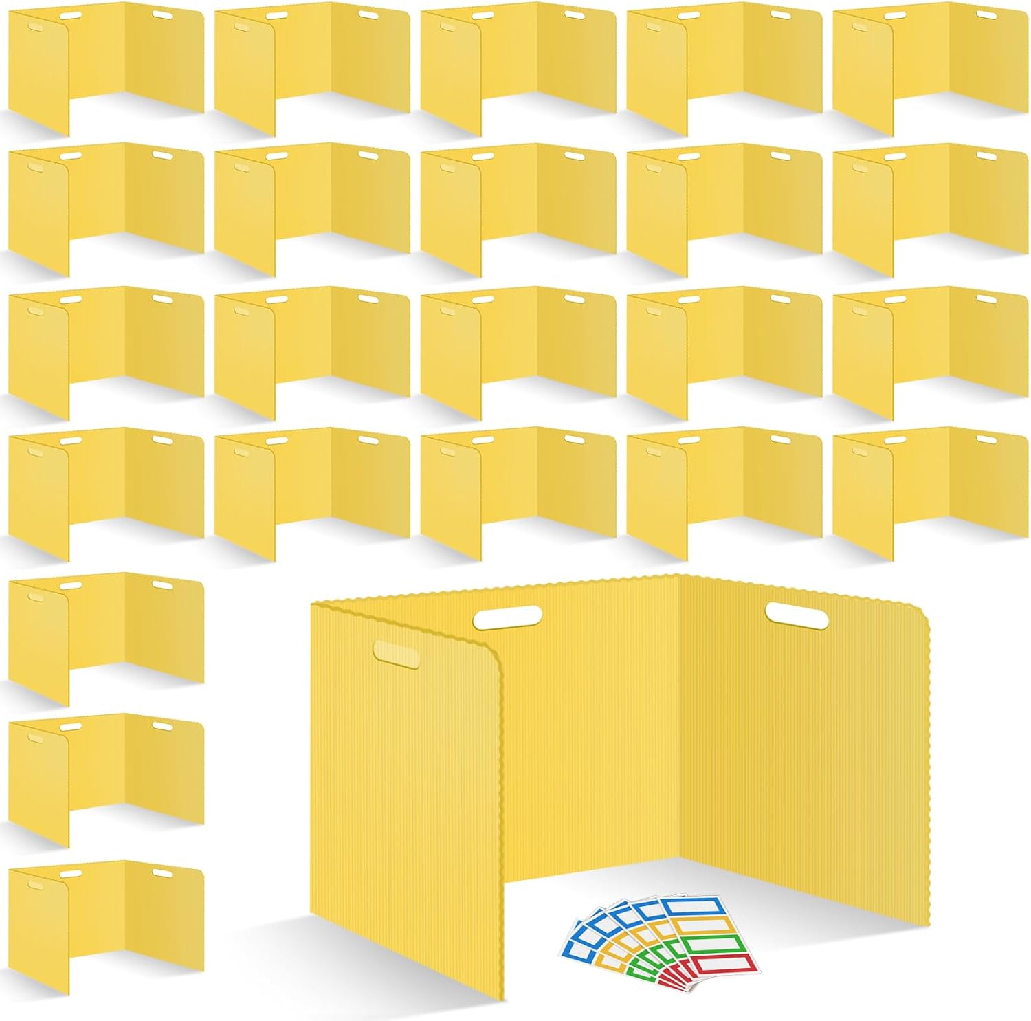 24 Pcs Desk Dividers for Students Durable Privacy Shields