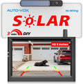 AUTO-VOX Solar Wireless Backup Camera 5in HD Monitor - Solar Battery