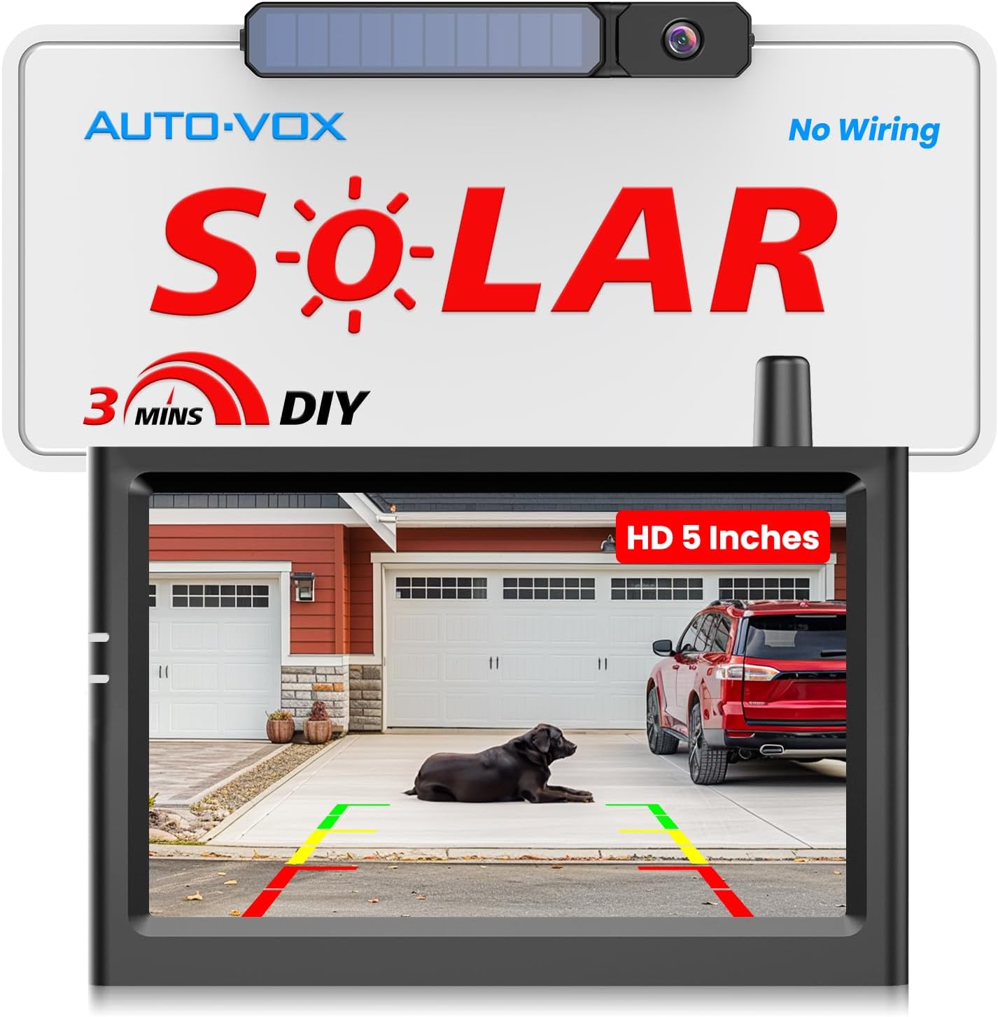 5 HD Solar Wireless Backup Camera: Easy DIY Install