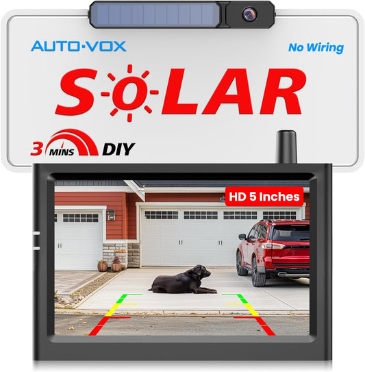 5 HD Solar Wireless Backup Camera: Easy DIY Install
