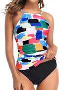 Tempt Me Two Piece Tankini Swimsuit for Women with Tummy Control