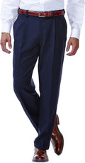 Haggar E-CLO Repreve Stria Pleat Front Dress Pant - Sustainable 77%