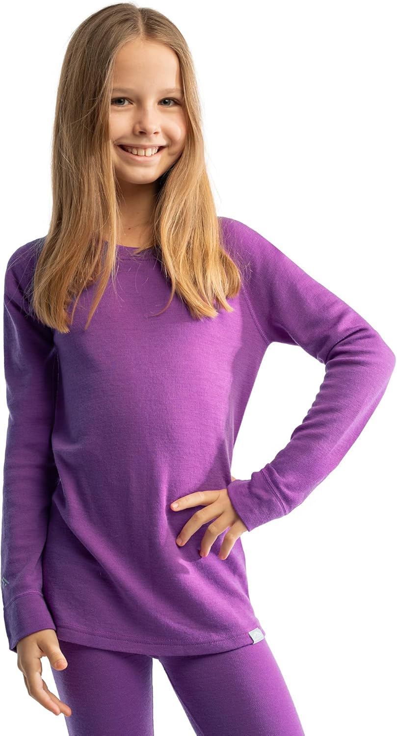 Merino Wool Base Layer Kids - Comfortable Thermal Top for All