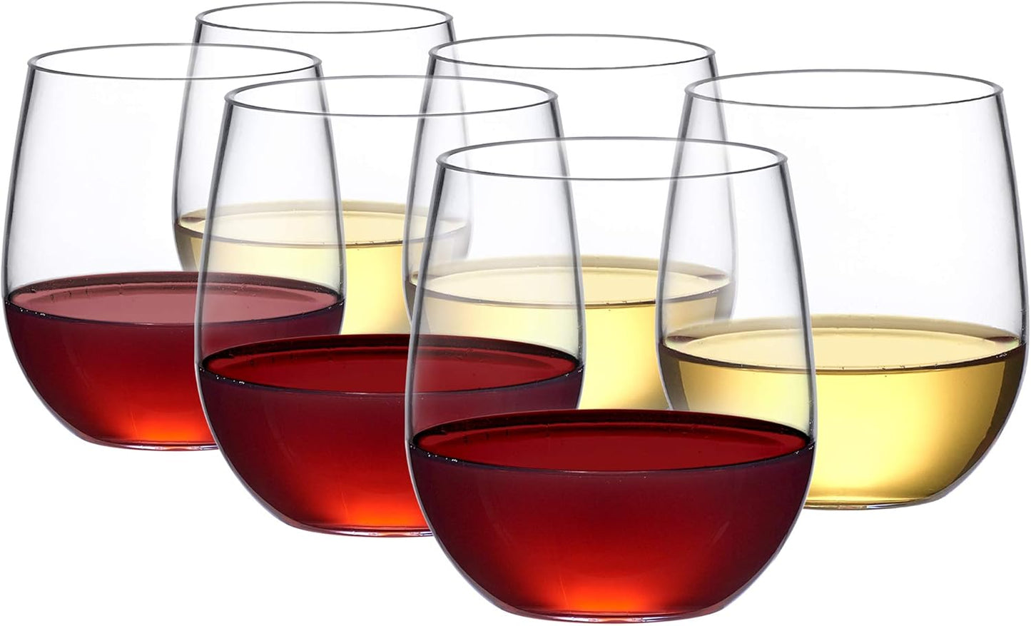 Unbreakable Tritan Wine Glasses Set of 6 for Outdoor Fun