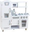 KidKraft Vintage Wooden Play Kitchen White - Durable Pretend Play