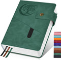 365 Page Thick Lined Journal Notebook A5 - Durable Leather Hardcover