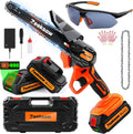 Mini Chainsaw 6 in Cordless Handheld - Lightweight Yard Cutter