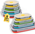 Collapsible Food Storage Containers with Lid & Air Vent - Space Saving