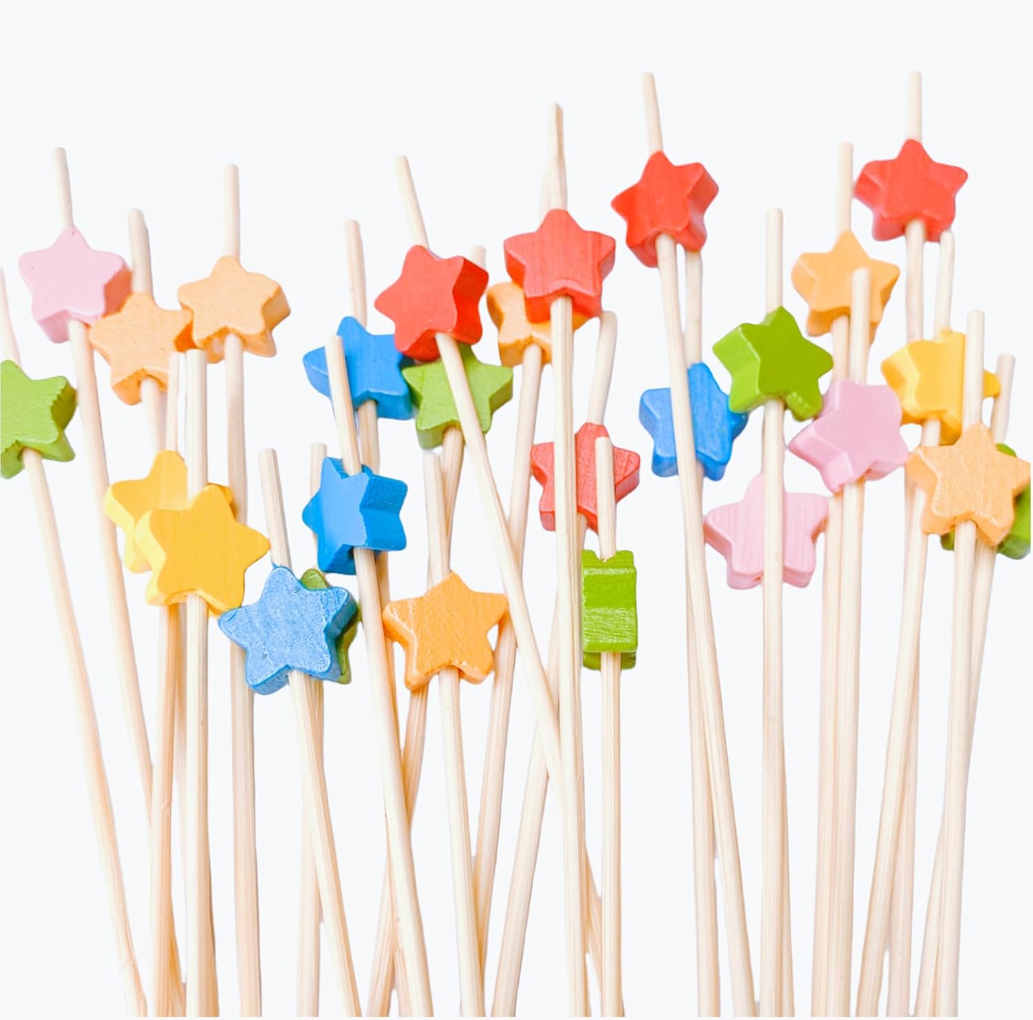 Star Shaped Cocktail Picks - Elegant 4.7 Party Decor