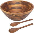 AIDEA Salad Bowls Wooden Salad Bowl Set 12.5 in - Large Serving Bowl