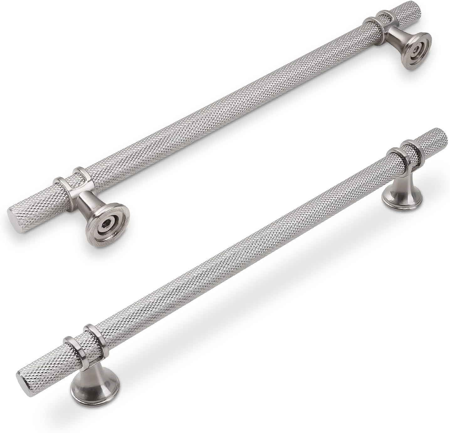 10 Pack 7-1/2 Inch Cabinet Pulls in Brushed Satin Nickel Finish