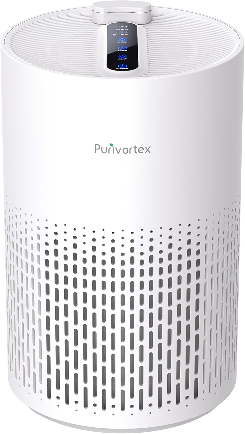 Purivortex Air Purifiers for Home: Quiet HEPA Filter for Clean Air