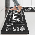 KIMODE Kitchen Mats 2PCS Cushioned Anti Fatigue Kitchen Rugs - Comfort