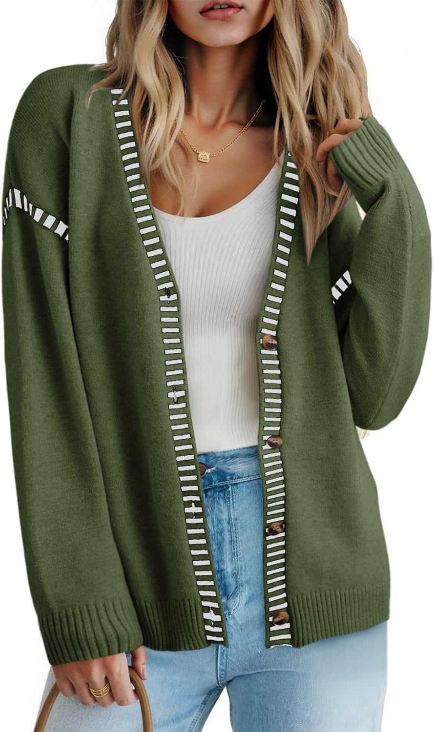 Dokotoo Womens Oversized Cardigan Sweater for Cozy Fall Style