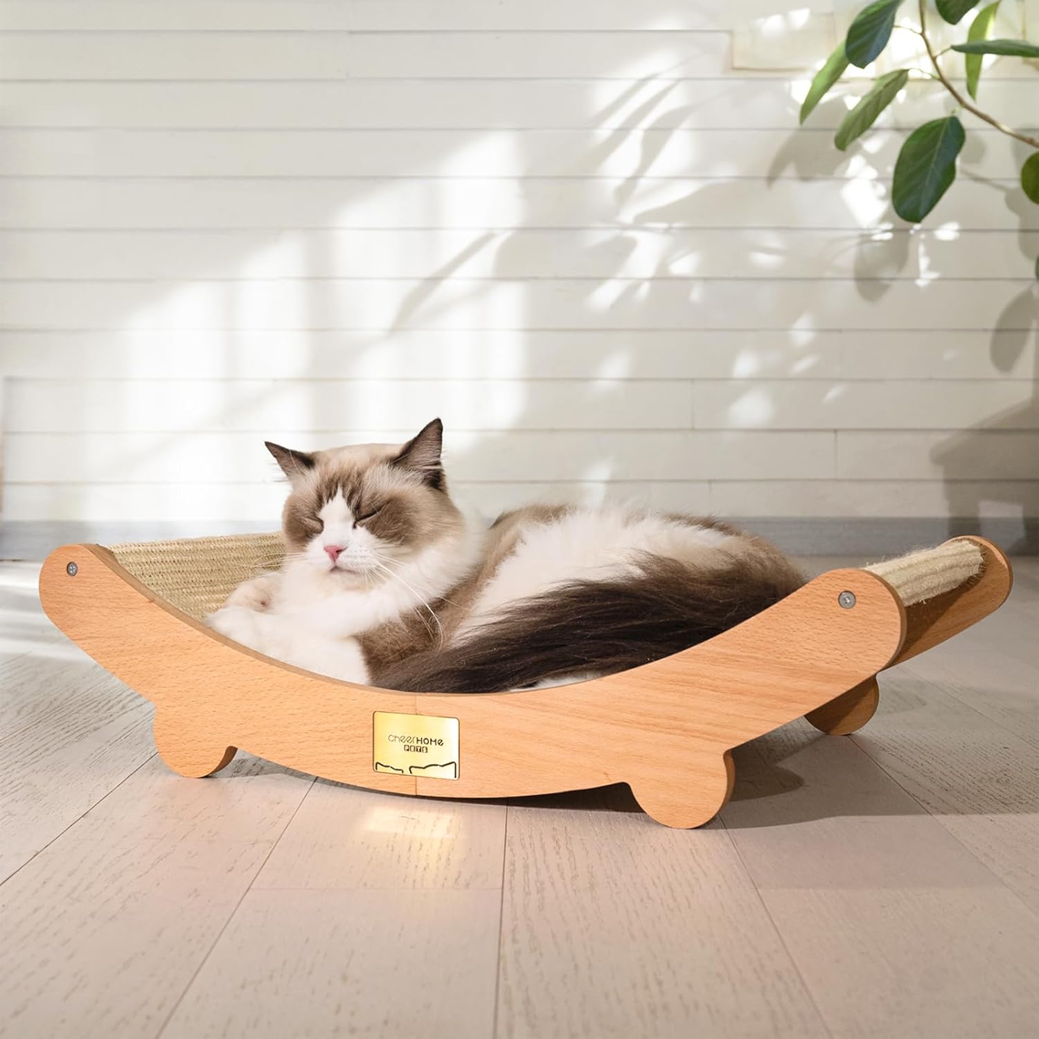 Sisal Cat Scratcher Bed for Indoor Cats - Cozy Hammock Lounge