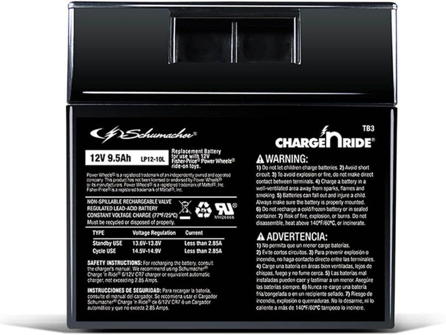 Schumacher Electric 12V Battery for Ride on Toys - Safe & Easy