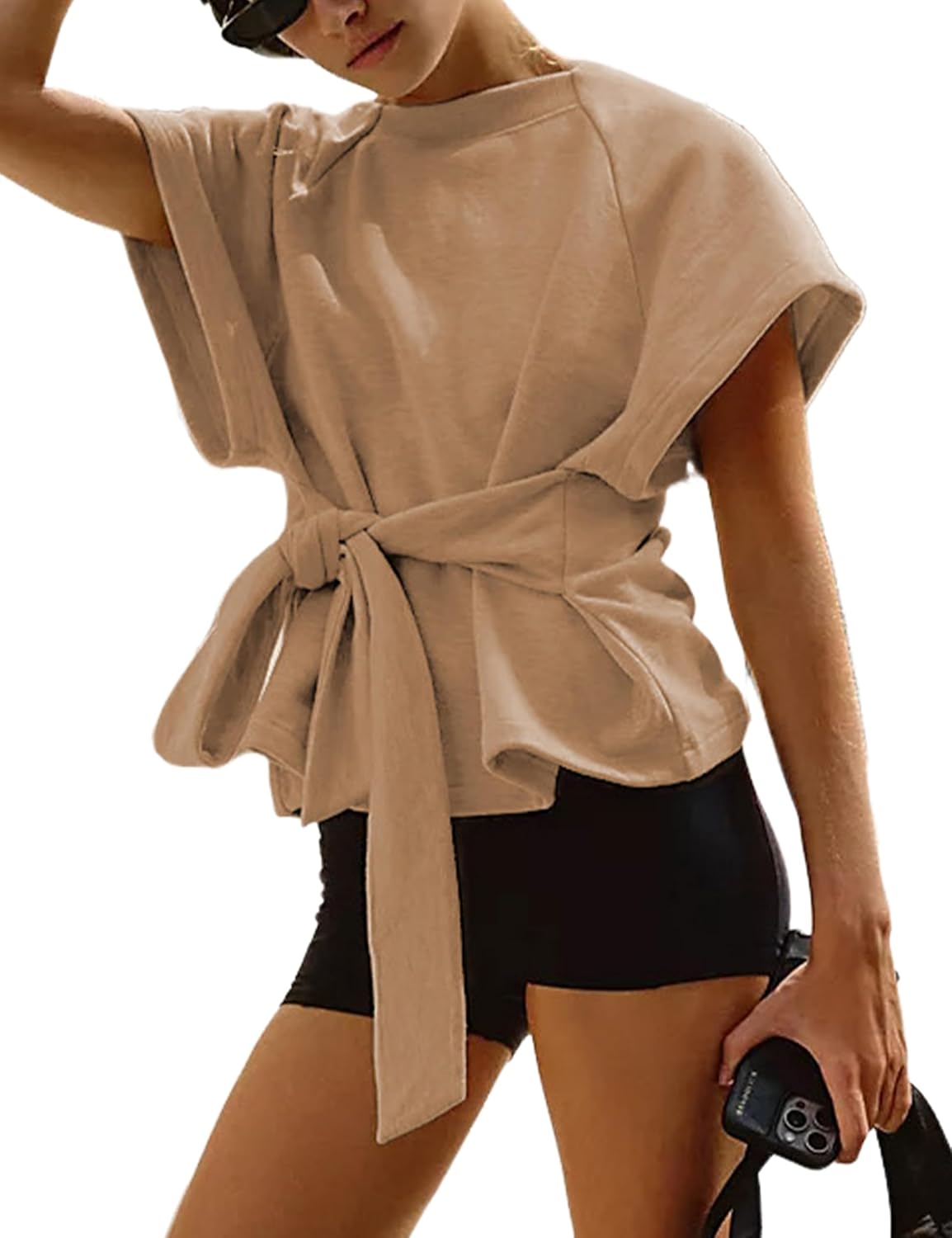 Zhiyouni Women's Summer Short Sleeves Tee T Shirt for Style