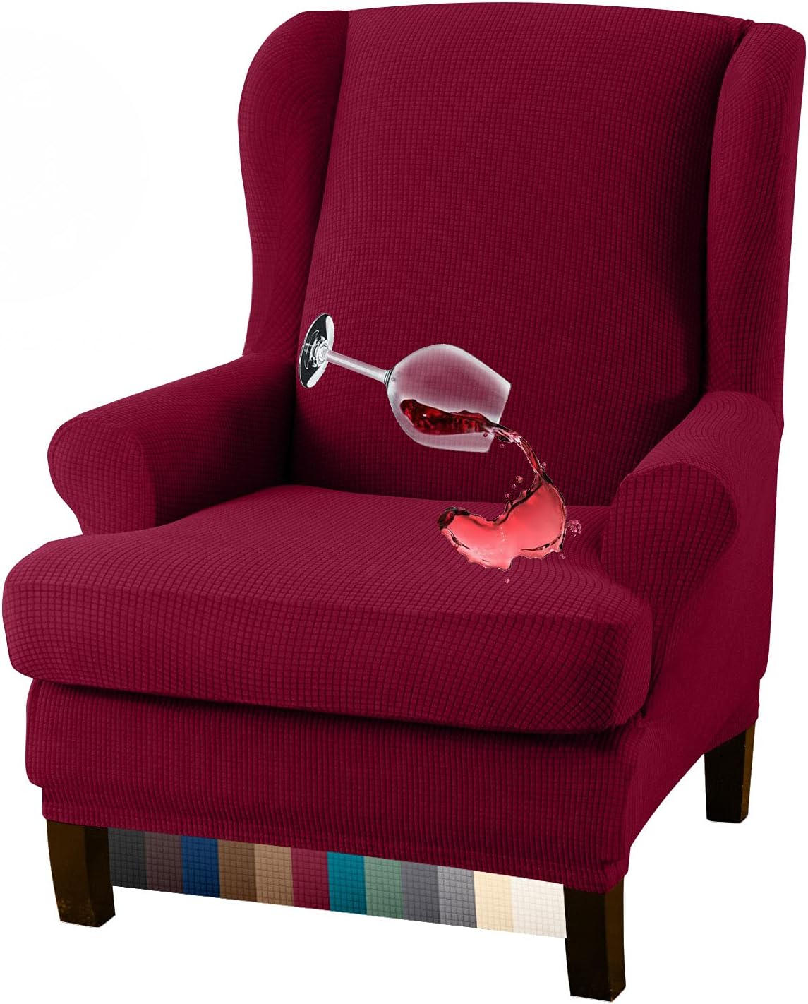 Granbest Premium Water Repellent Wingback Chair Cover for Style