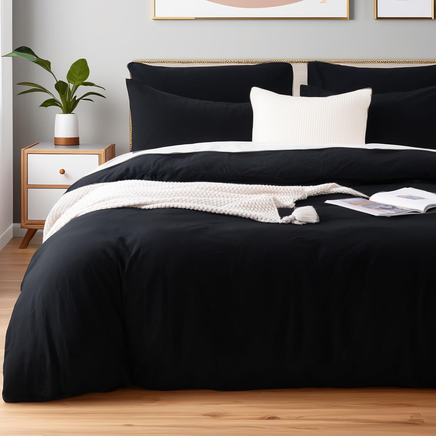 NEXHOME PRO Queen Duvet Cover Set for Ultimate Comfort