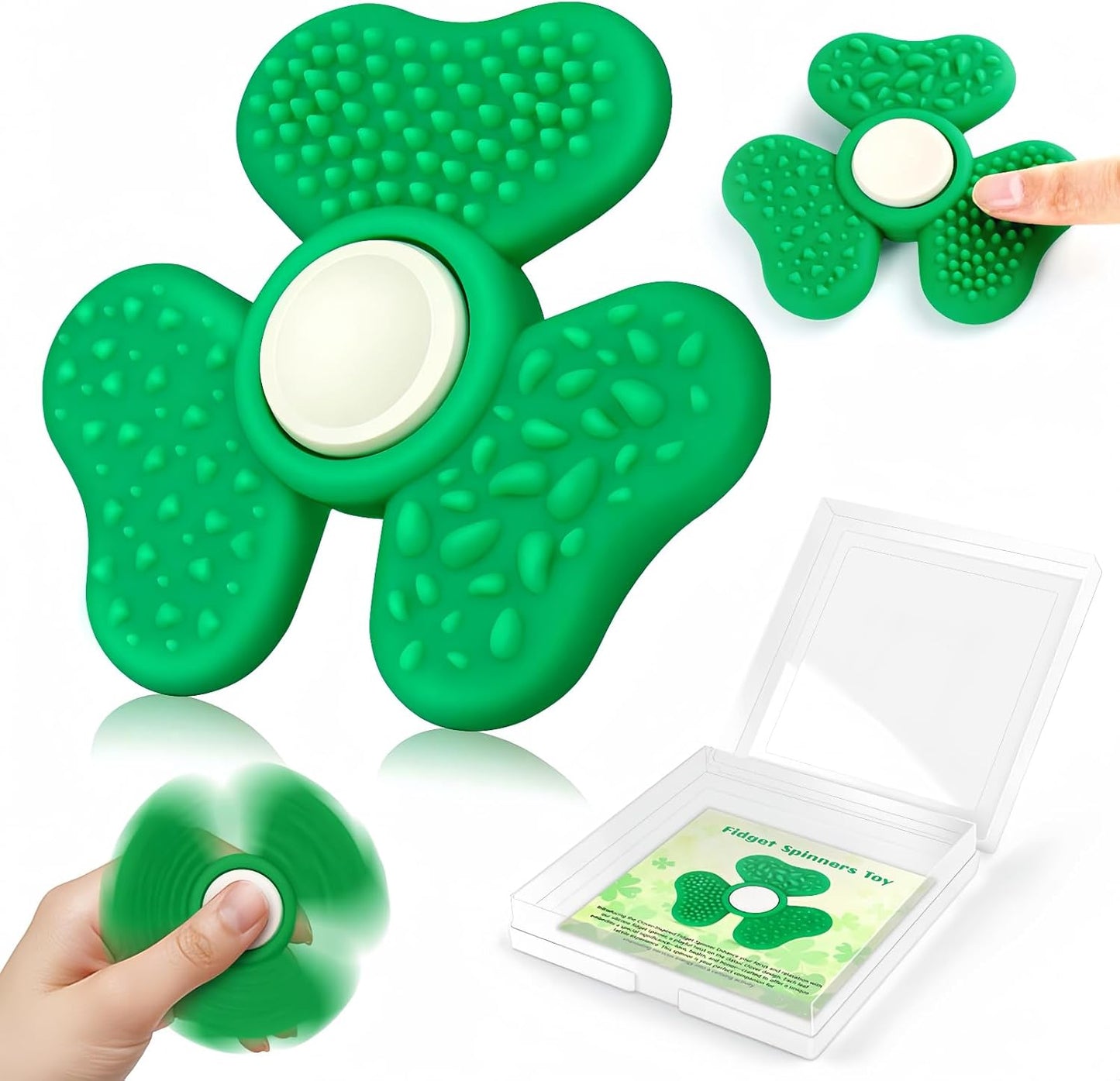 Green Sensory Spinners for Stress Relief