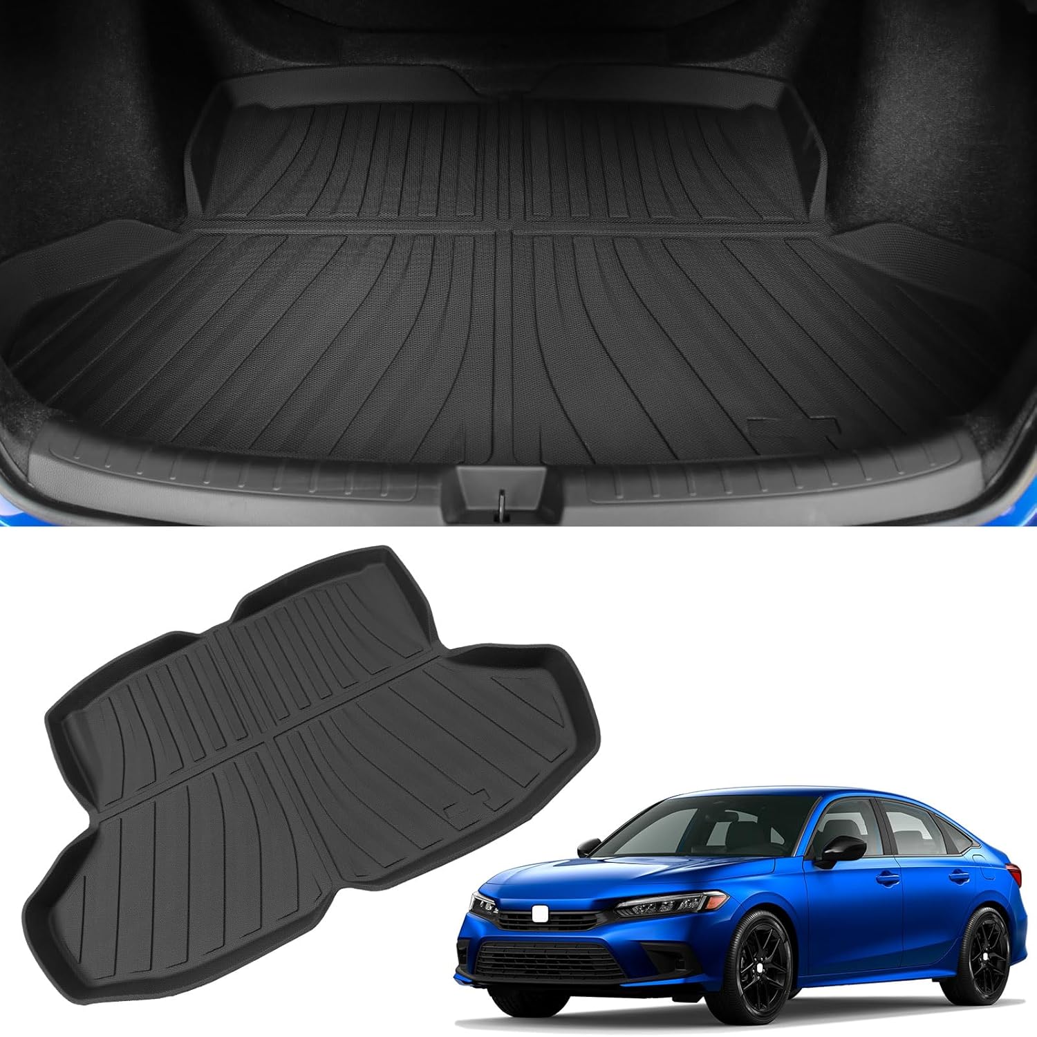 TPE Trunk Mat for 2022-2025 Honda Civic Sedan - All Weather Fit