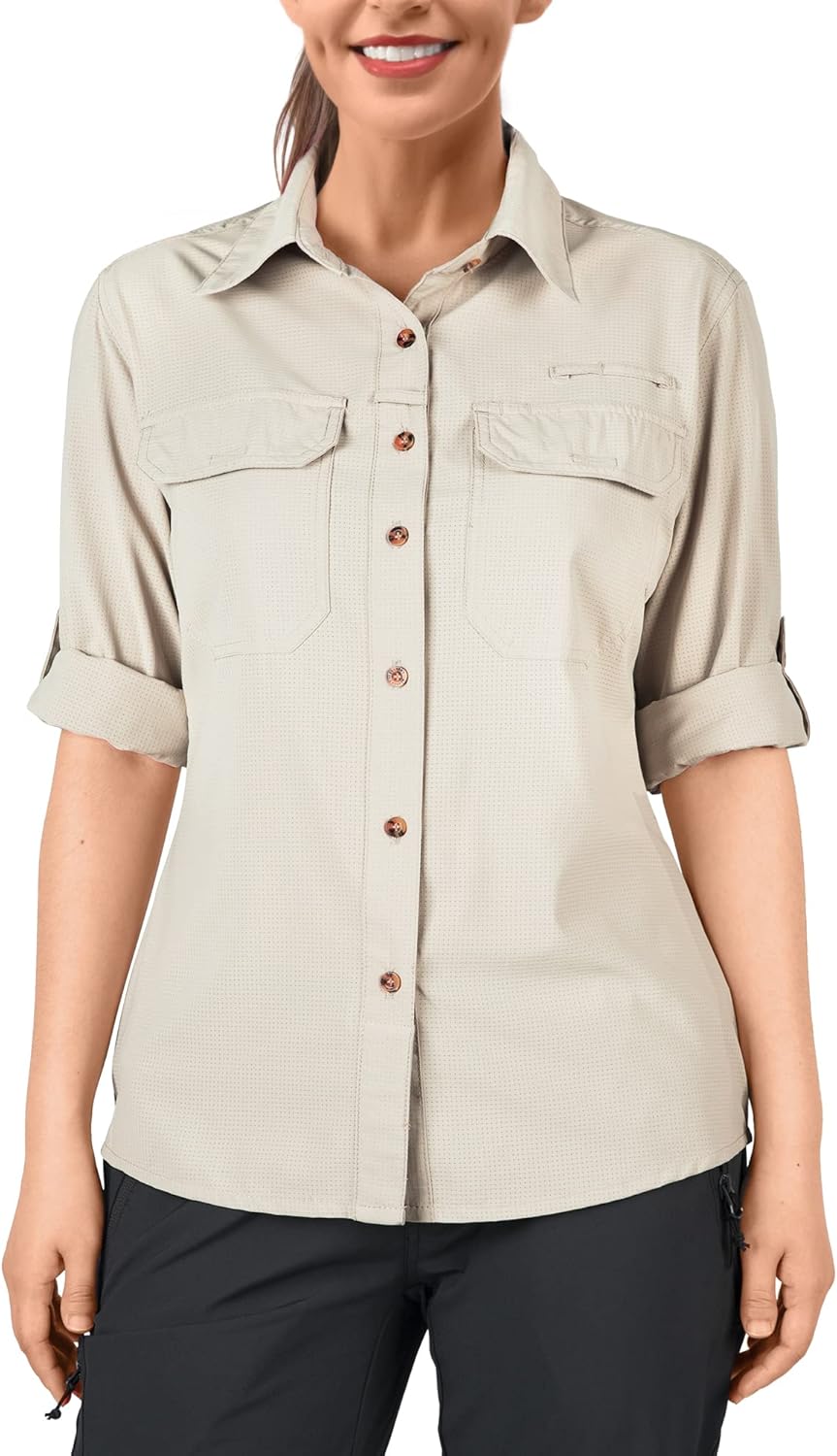 33,000ft Women's UPF 50 Sun Protection Shirt for Outdoor Activities