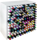 Bamboo Art Supply Storage Rack - Wooden Marker Organizer for 144