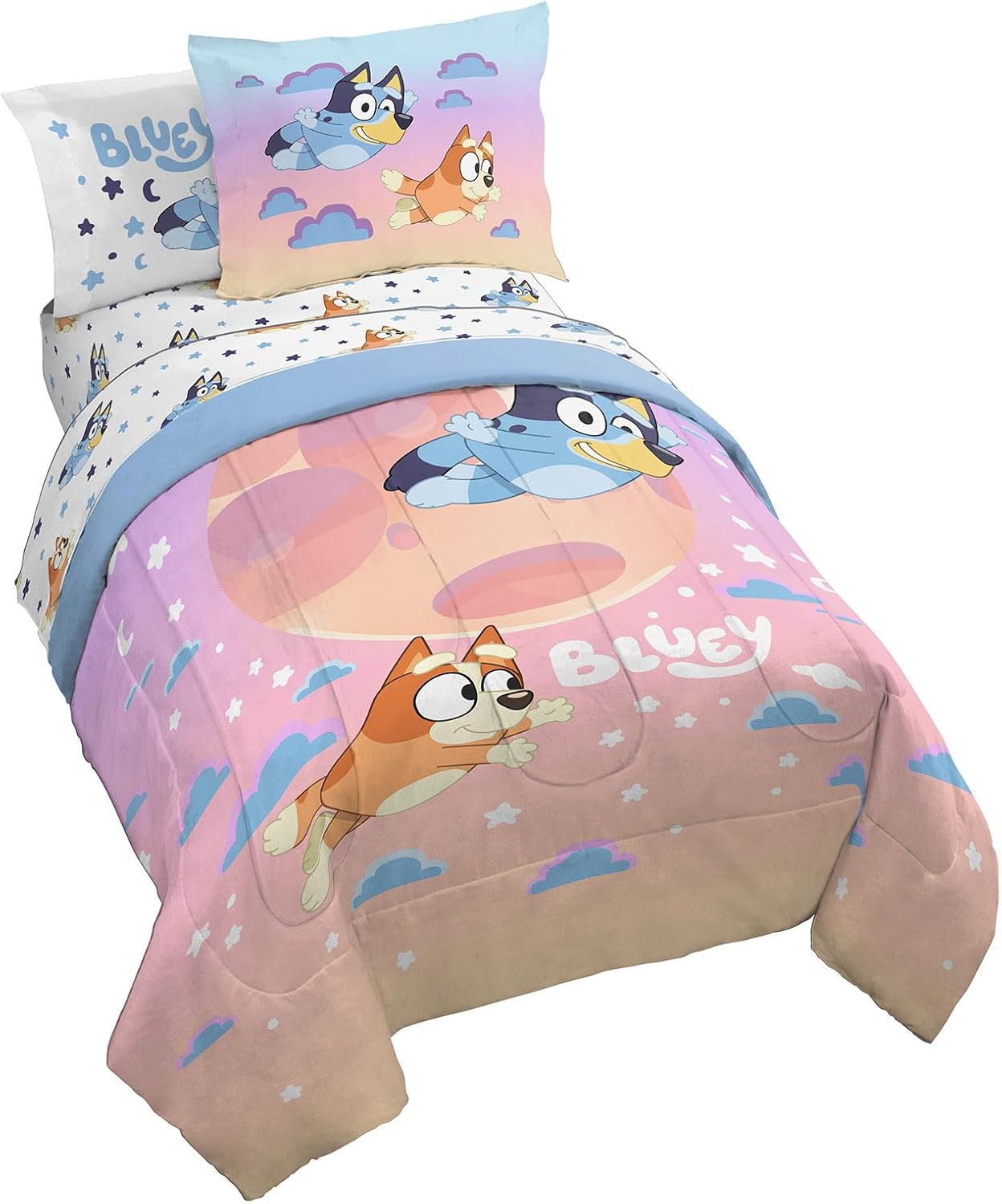 Bluey & Bingo Full Comforter Set - Fun Kids Bedding Set