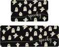 Mloabuc Halloween Kitchen Mat Set of 2, Funny Text Rug