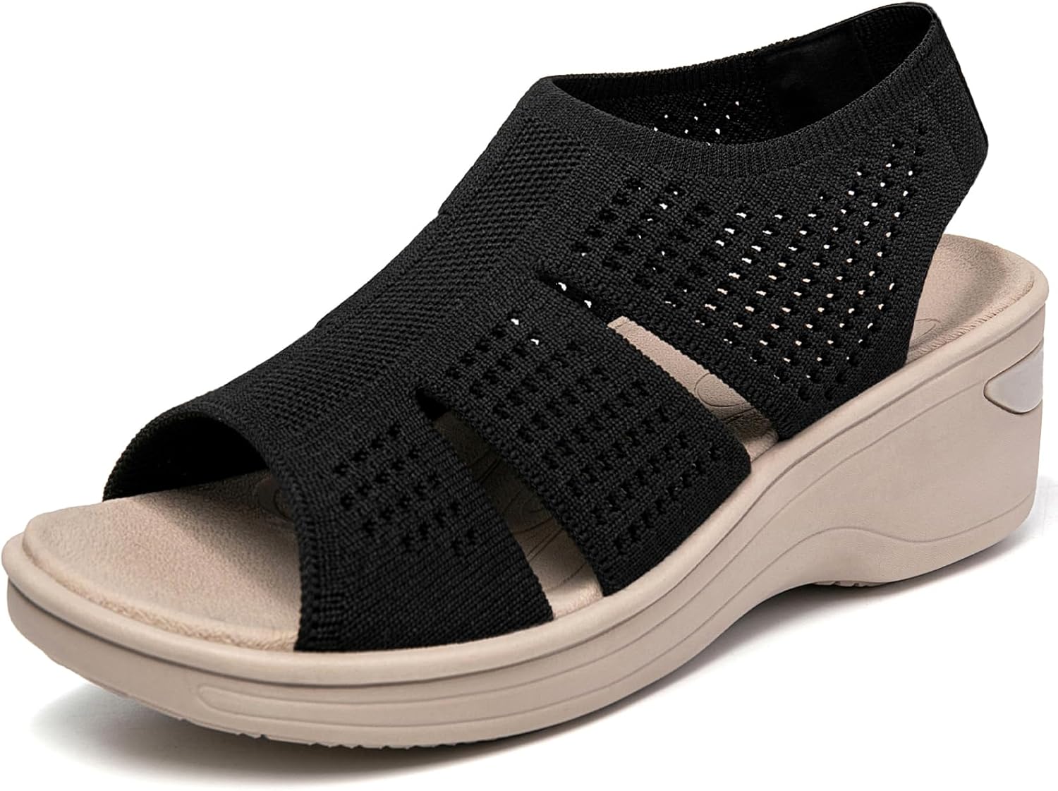 KOIMED Women's Comfortable Platform Walking Sandals for Summer