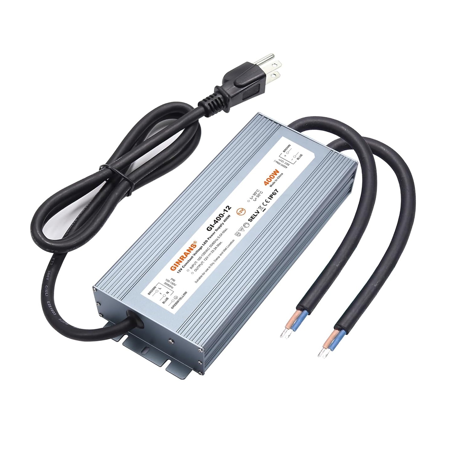 400W Waterproof LED Driver Power Supply for Outdoor Lighting