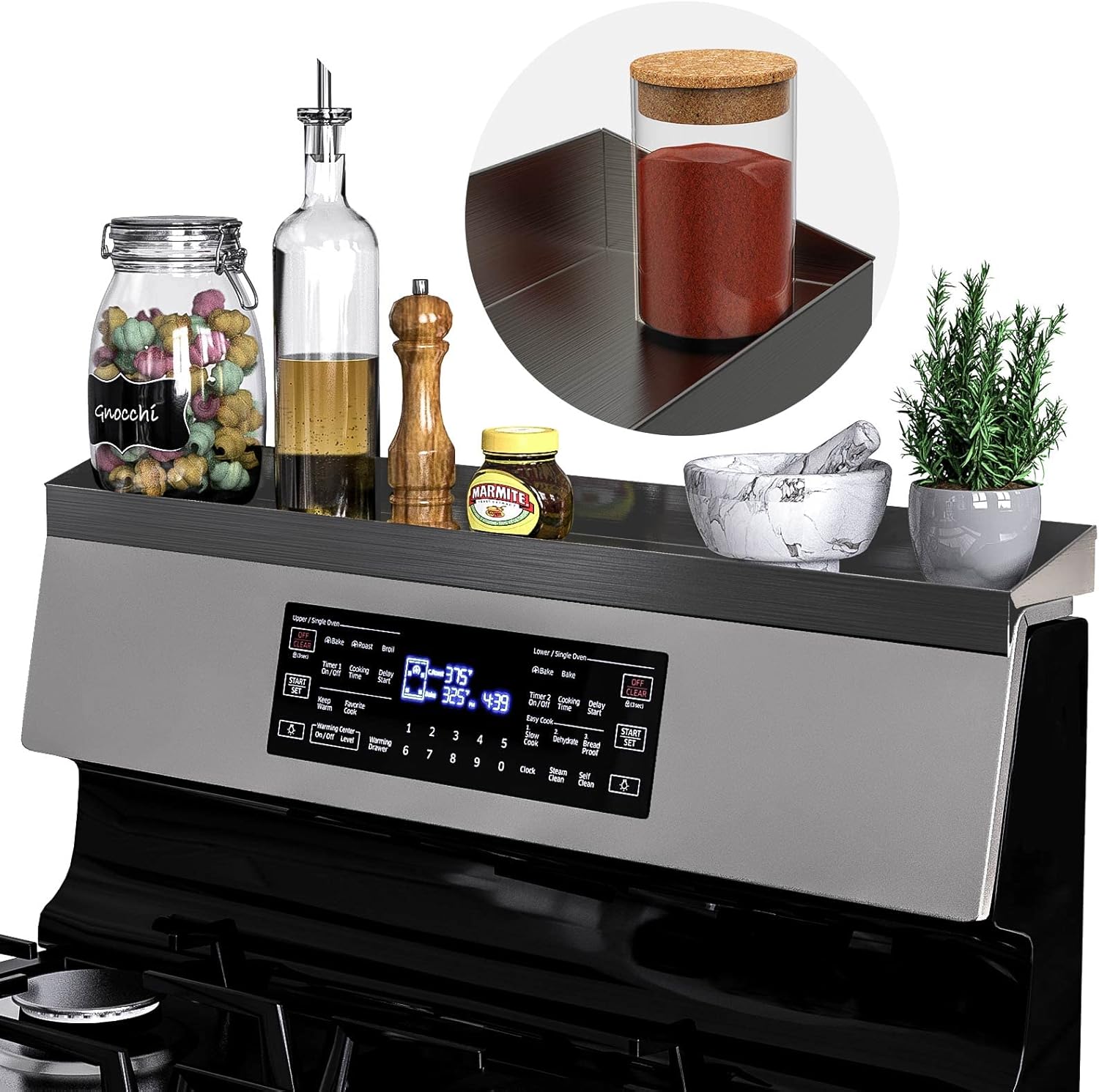 IIIOIIIA Stove Top Magnetic Shelf for Kitchen Organization