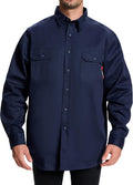 Hi Vis FR Shirts for Men 7.0oz Long Sleeve Cotton - Flame Resistant