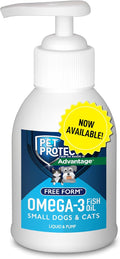 Pet Protect Cat & Small Dog Omega-3 Supplement - Liquid Pump 4-oz