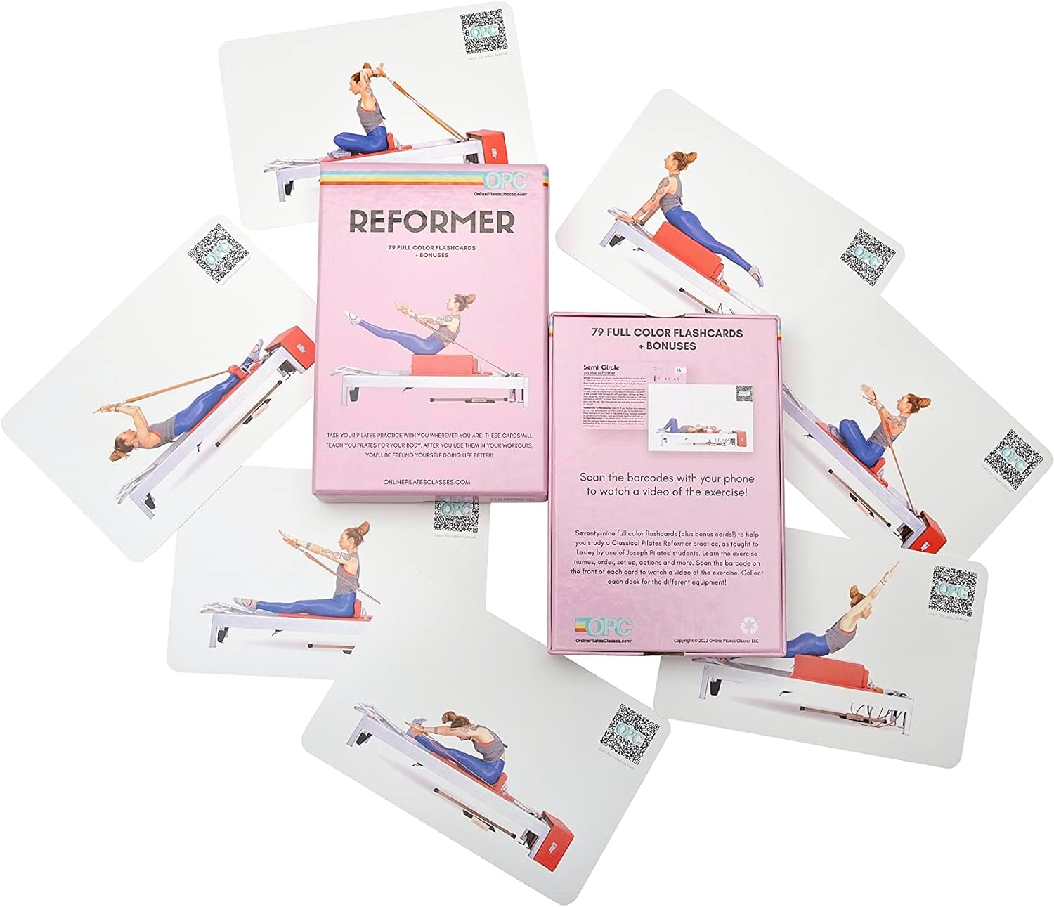 OnlinePilatesClasses Pilates Reformer Deck with Video Tutorials