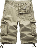 Men's Cotton Loose Fit Knee Length Cargo Shorts - Casual Comfort