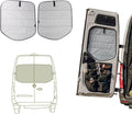 VanEssential Insulated Magnetic Blackout Rear Door Window Covers