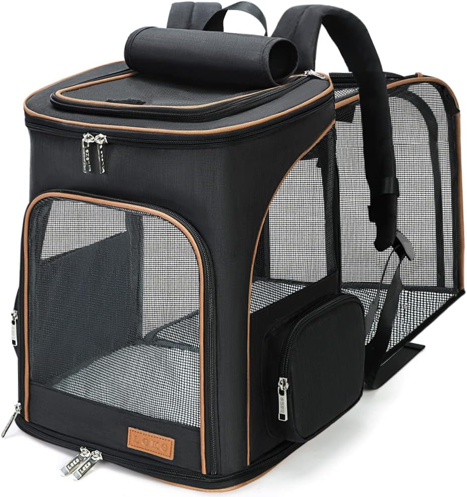 Lekereise Large Cat Backpack Carrier for Travel and Hiking
