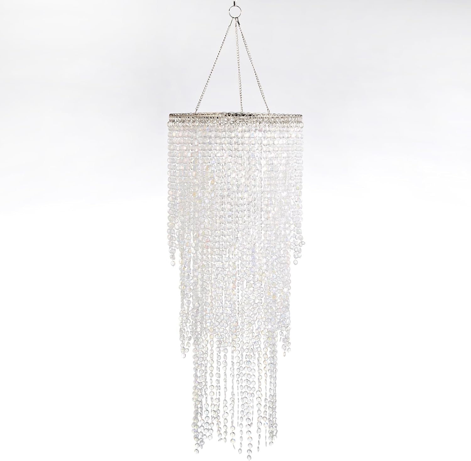Avalon 26.5in Tall Waterfall Beaded Chandelier for Events