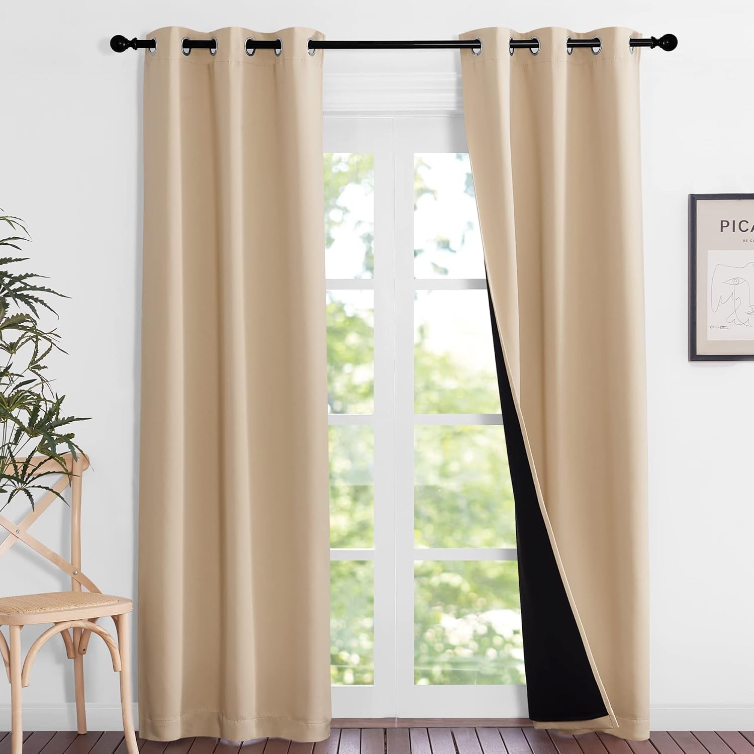 NICETOWN Blackout Draperies for Complete Privacy and Noise Control