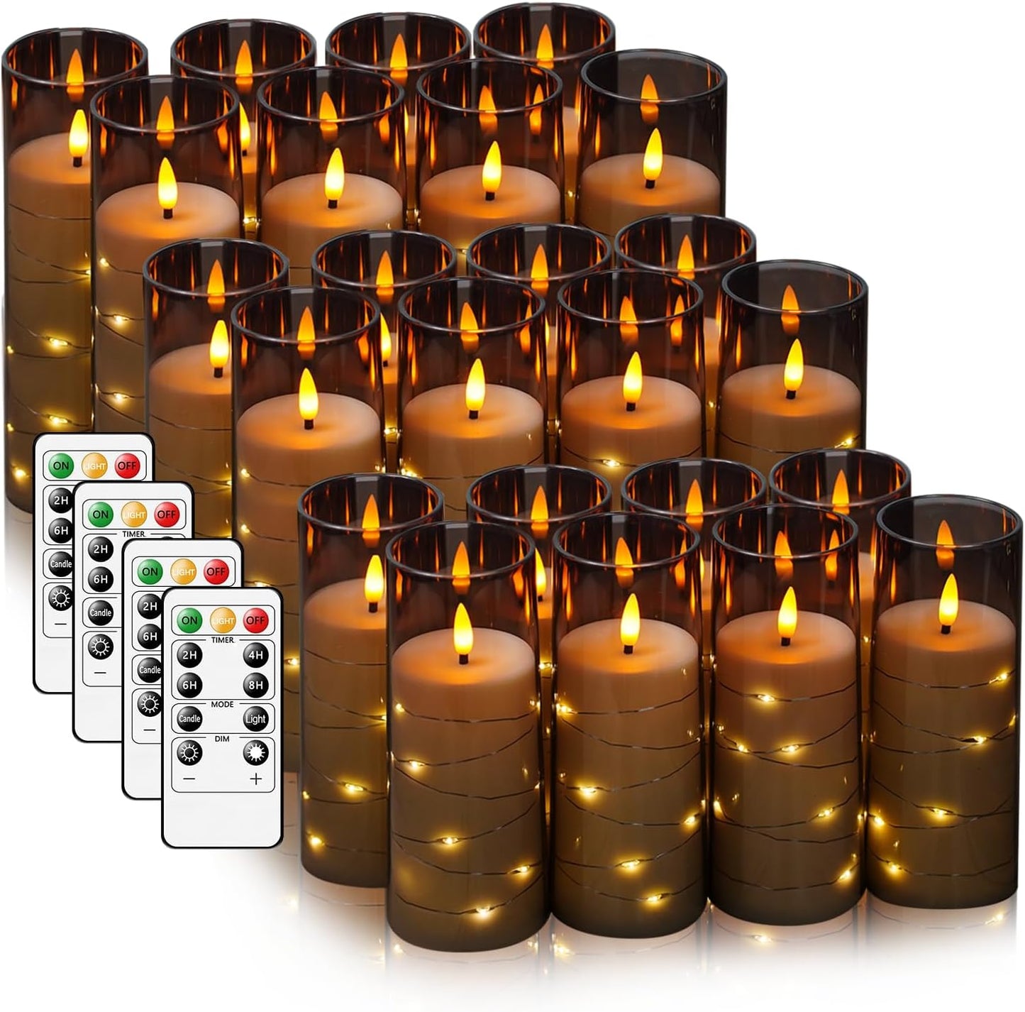 Flameless LED Candles with Timer for Romantic Ambiance
