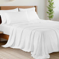 King Cooling Sheet Set 6-Piece - Bamboo Blend White