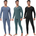 Men's Thermal Underwear 3-Set Fleece Lined Base Layer - Warm Fit